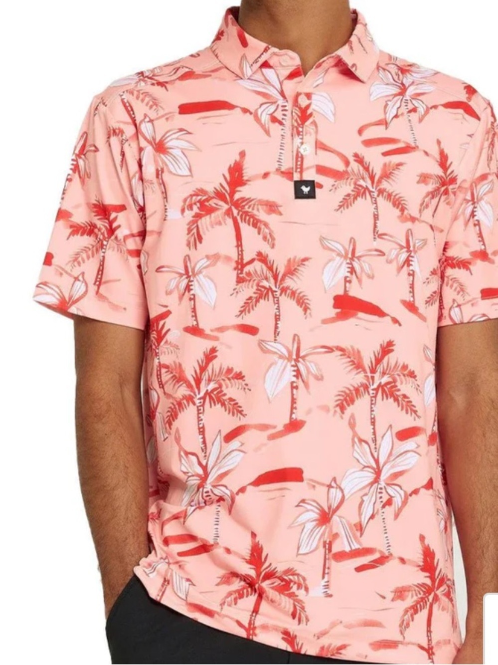 Bad Birdie Ricky Rose Golf Polo Core Performance Men's Size S - Picture 3 of 9